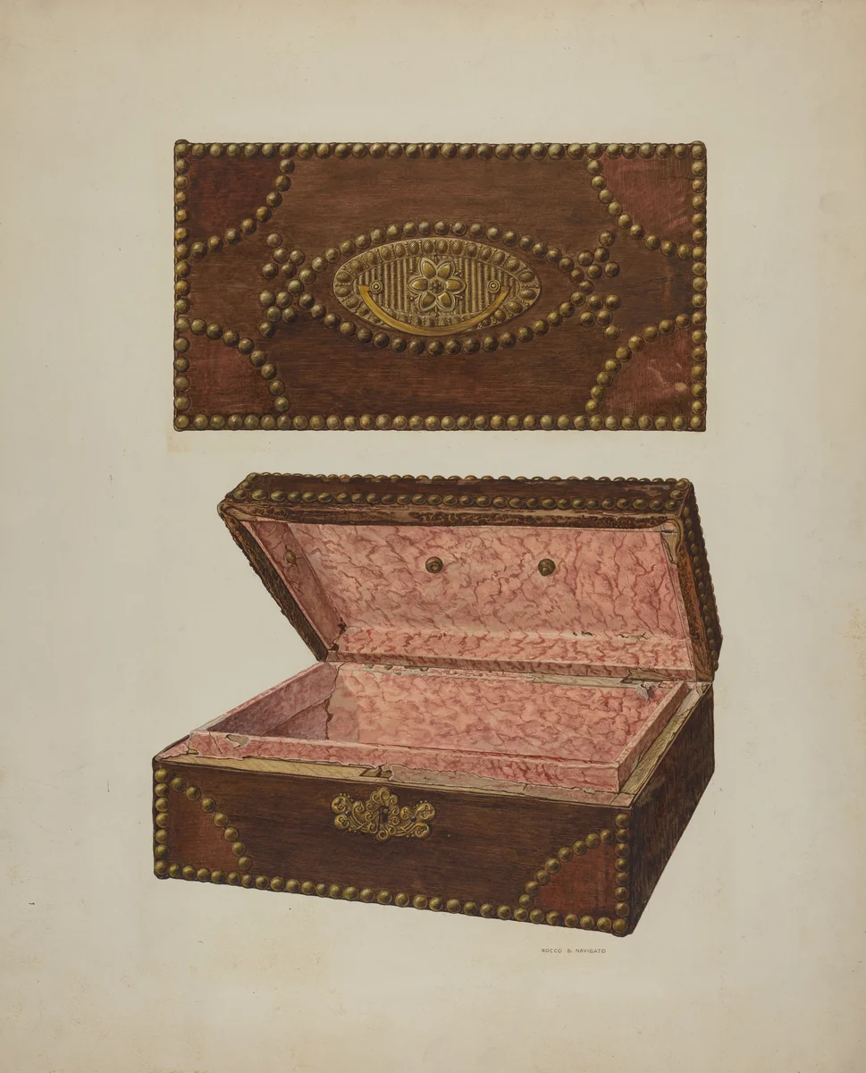 Letter Box by Rocco Navigato, index of american design, 1940