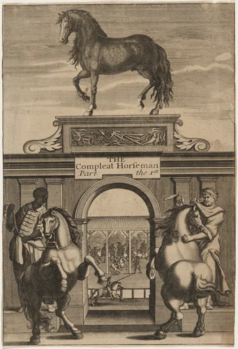 Title Page to the Compleat Horseman by Unknown 19th Century, print, 1800-1899