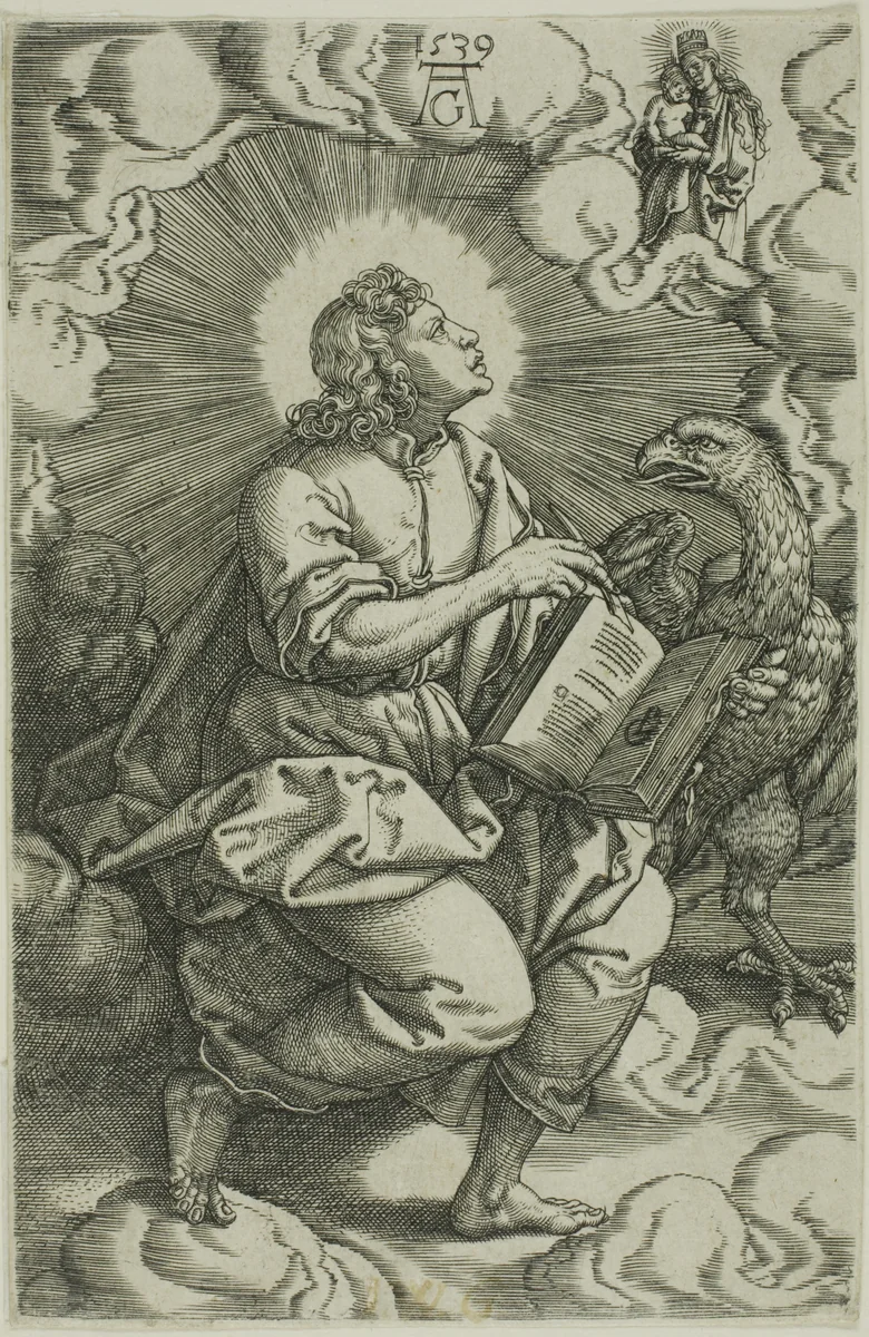 St. John, from The Four Evangelists by Heinrich Aldegrever, print, 1539