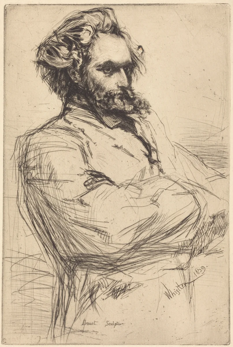 C. L. Drouet, Sculptor by James McNeill Whistler, print, 1859
