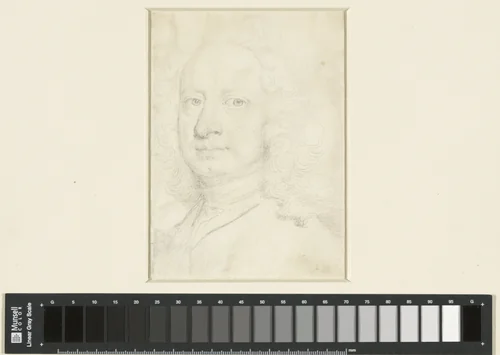 Zelfportret van Jonathan Richardson by Jonathan Richardson, drawing, 1700-1745