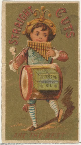 From the Girls and Children series (N65) promoting Richmond Straight Cut Cigarettes for Allen & Ginter brand tobacco products by Allen & Ginter, print, 1884-1891