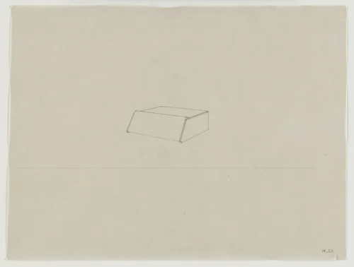 Design for Telefunken Record Player, Perspective by Lilly Reich, mies van der rohe archive, 1937