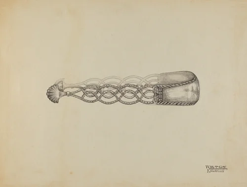 Silver Sugar Tongs by Kalamian Walton, index of american design, 1936