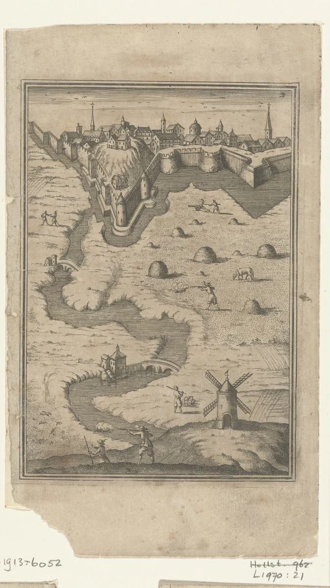 Illustratie voor 'Den Arbeid van Mars' van Allain Manesson Mallet by Romeyn de Hooghe, print, 1672