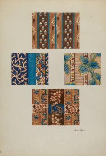 Cotton Prints by Albert Levone, index of american design, 1937