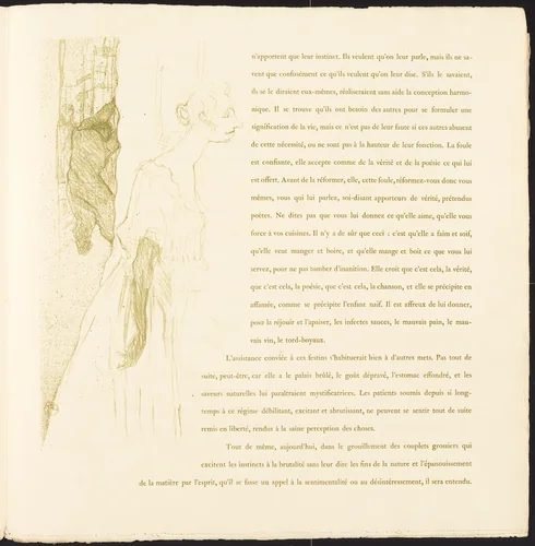 Yvette Guilbert by Henri de Toulouse-Lautrec, portfolio, 1894