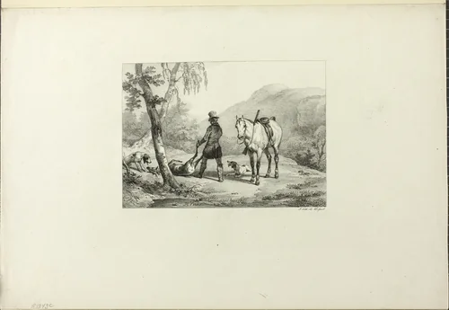 The Quarry by Horace Vernet, print, 1809-1863