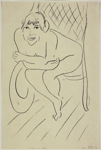 Nude in Rocking Chair (Nu au rocking chair) by Henri Matisse, print, 1913