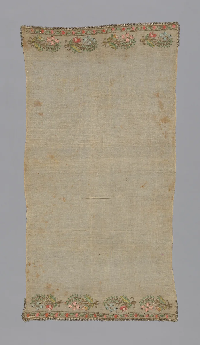 Towel or Napkin by Turkey, textile, 1801-1900