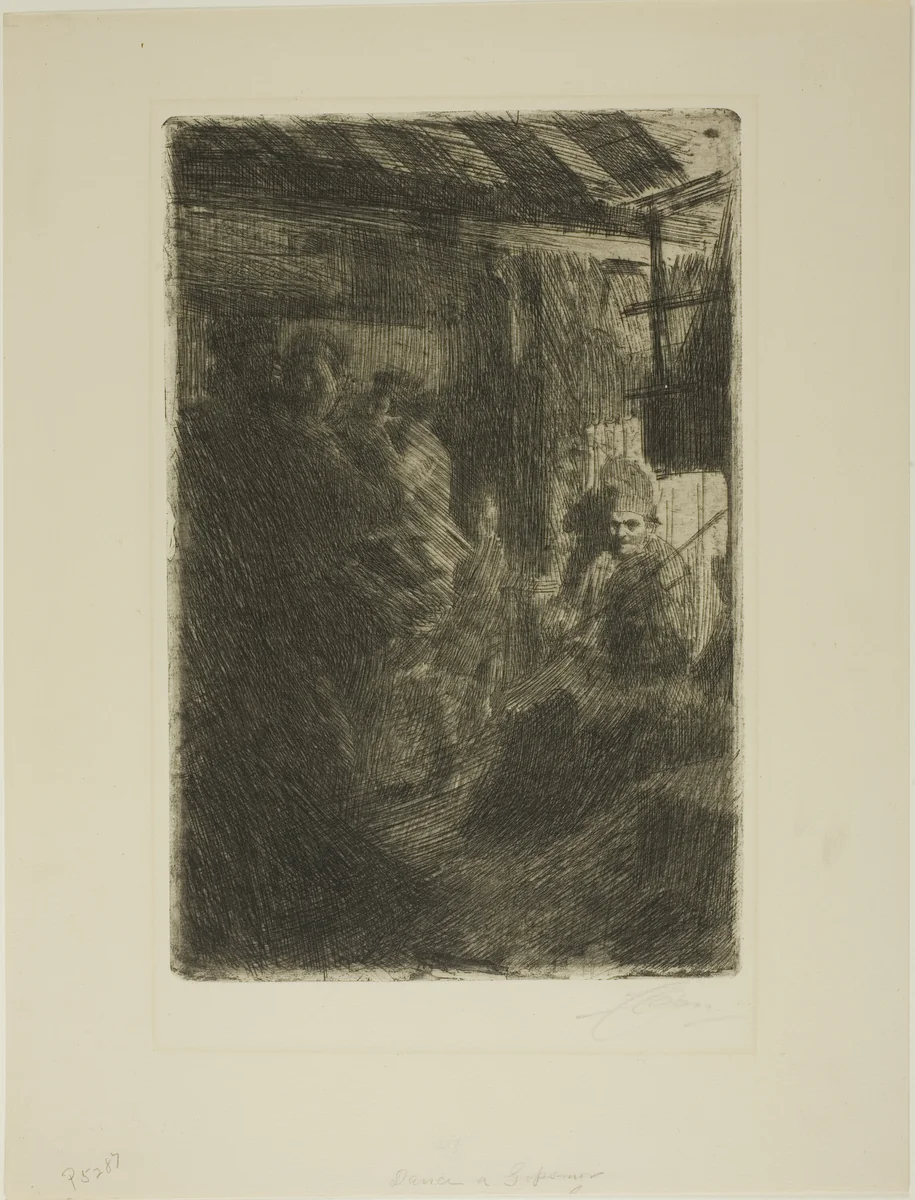 Dance at Gopsmor by Anders Zorn, print, 1906