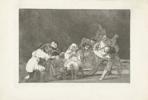 De loyaliteit by Francisco de Goya, print, 1815-1820