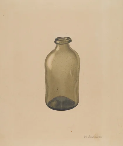 Bottle by Nicholas Amantea, index of american design, 1937