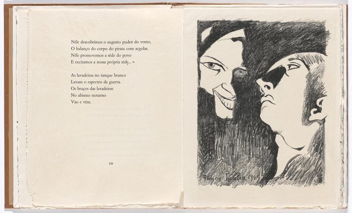 Plate 1 (page 11) from Janela do caos (Window of Chaos) by Francis Picabia, illustrated book, 1949