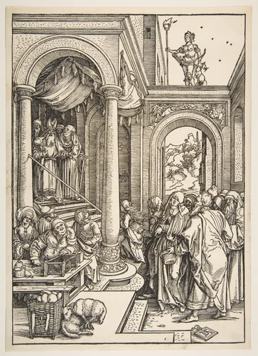 The Presentation of the Virgin in the Temple, from "The Life of the Virgin" by Albrecht Dürer, print, 1503