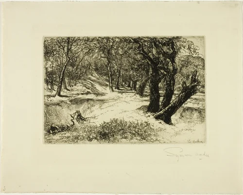 The Three Sisters by Francis Seymour-Haden, print, 1863-1873