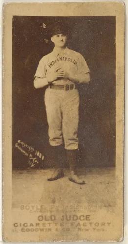 Boyle, Pitcher, Indianapolis, from the Old Judge series (N172) for Old Judge Cigarettes by Goodwin & Company, photograph, 1888