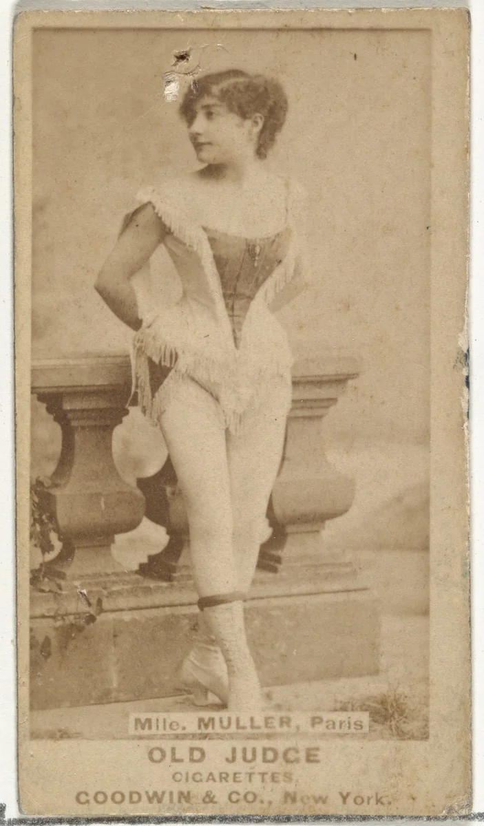 Mlle. Muller, Paris, from the Actors and Actresses series (N171) for Old Judge Cigarettes by Goodwin & Company, photograph, 1886-1890