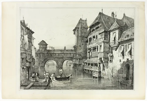 Nuremberg, from Facsimiles of Sketches made in Flanders and Germany by Samuel Prout, print, 1833