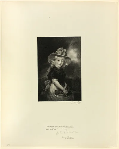 Princess Sophia, Daughter of George III, from Old English Masters by Timothy Cole, print, 1898