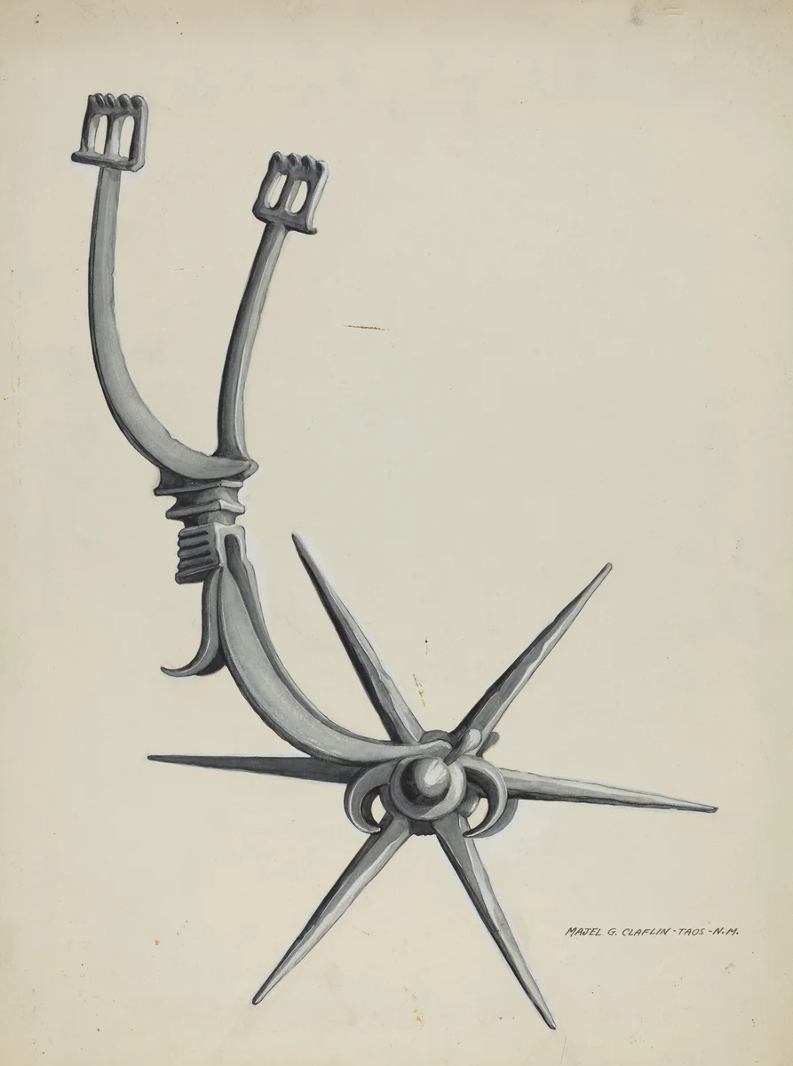 Spur by Majel G. Claflin, index of american design, 1937