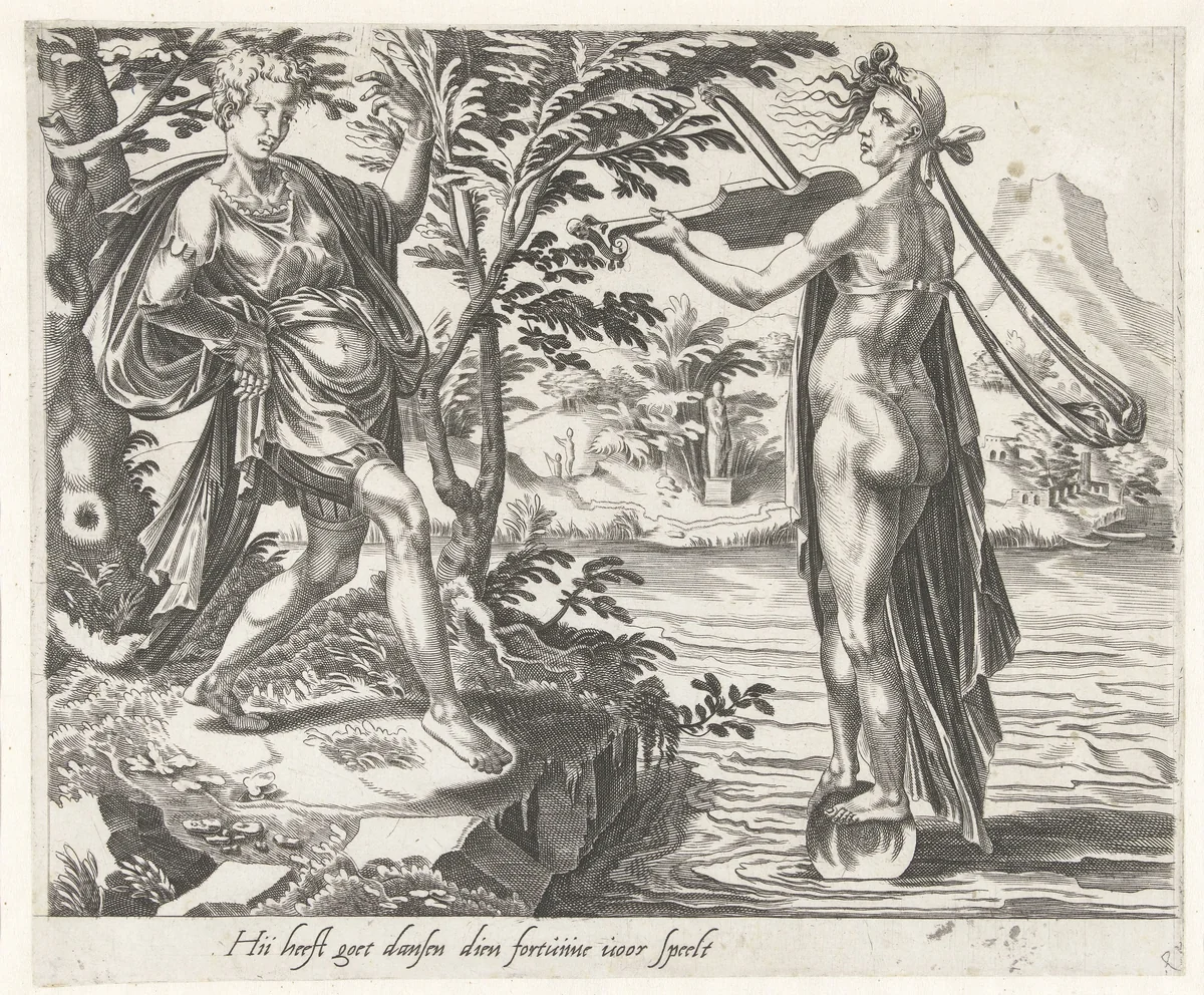 Als het geluk je toelacht, gaat alles voor de wind by Unknown, print, 1560-1590