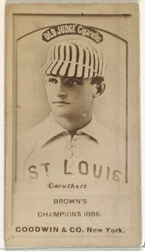 Robert Lee "Parisian Bob" Caruthers, St. Louis Browns, from the Old Judge series (N172) for Old Judge Cigarettes by Goodwin & Company, photograph, 1886