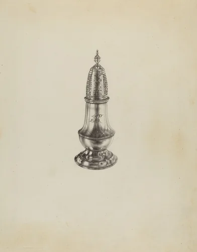 Silver Caster by Dorothy Dwin, index of american design, 1937