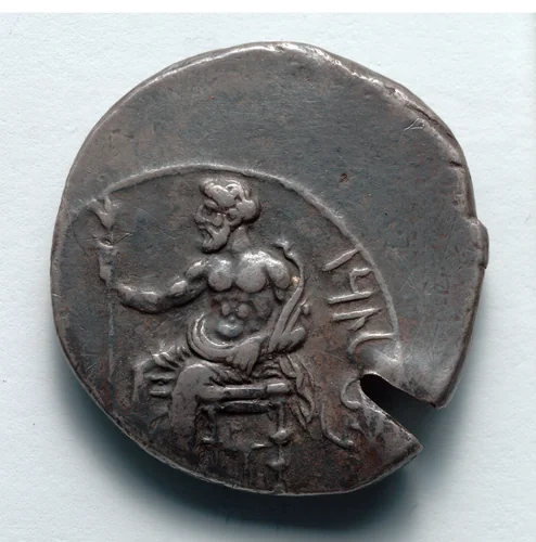 Stater: Ba'al, Seated with Scepter, within Circle (obverse) by Unknown, metalwork, -379--374