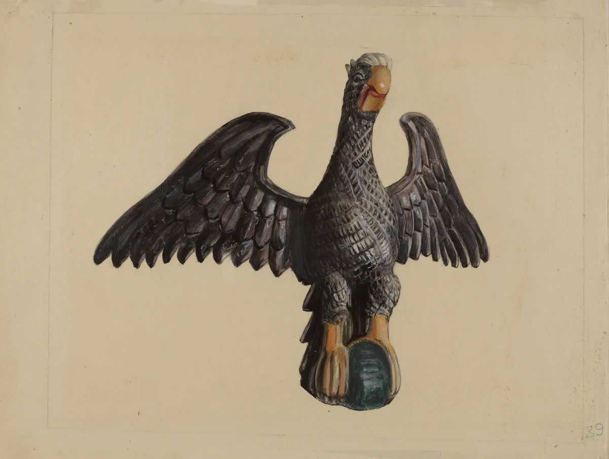 Eagle by Mina Lowry, index of american design, 1937