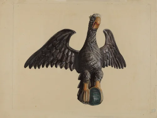 Eagle by Mina Lowry, index of american design, 1937