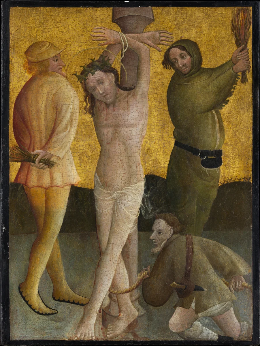 The Flagellation by Master of the Berswordt Altar, painting, 1395-1405