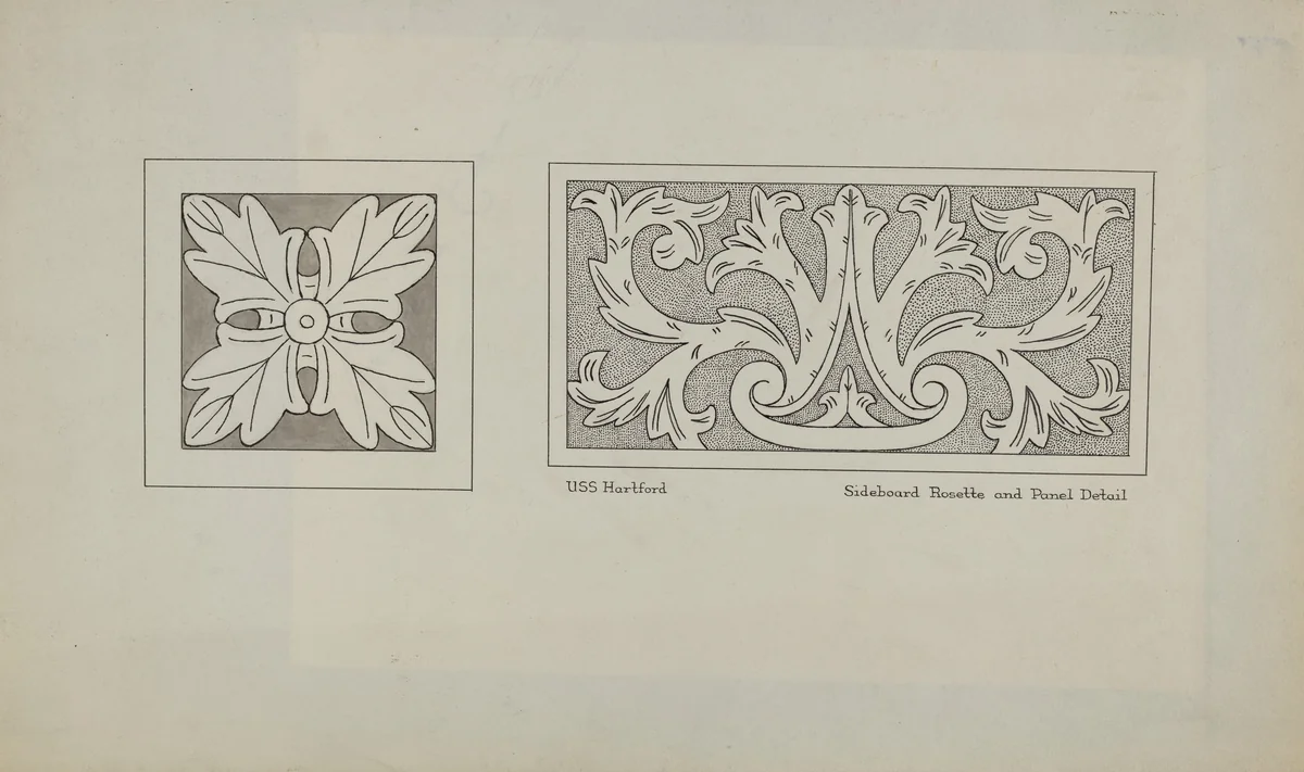 Sideboard by Margaret Gordon, index of american design, 1939