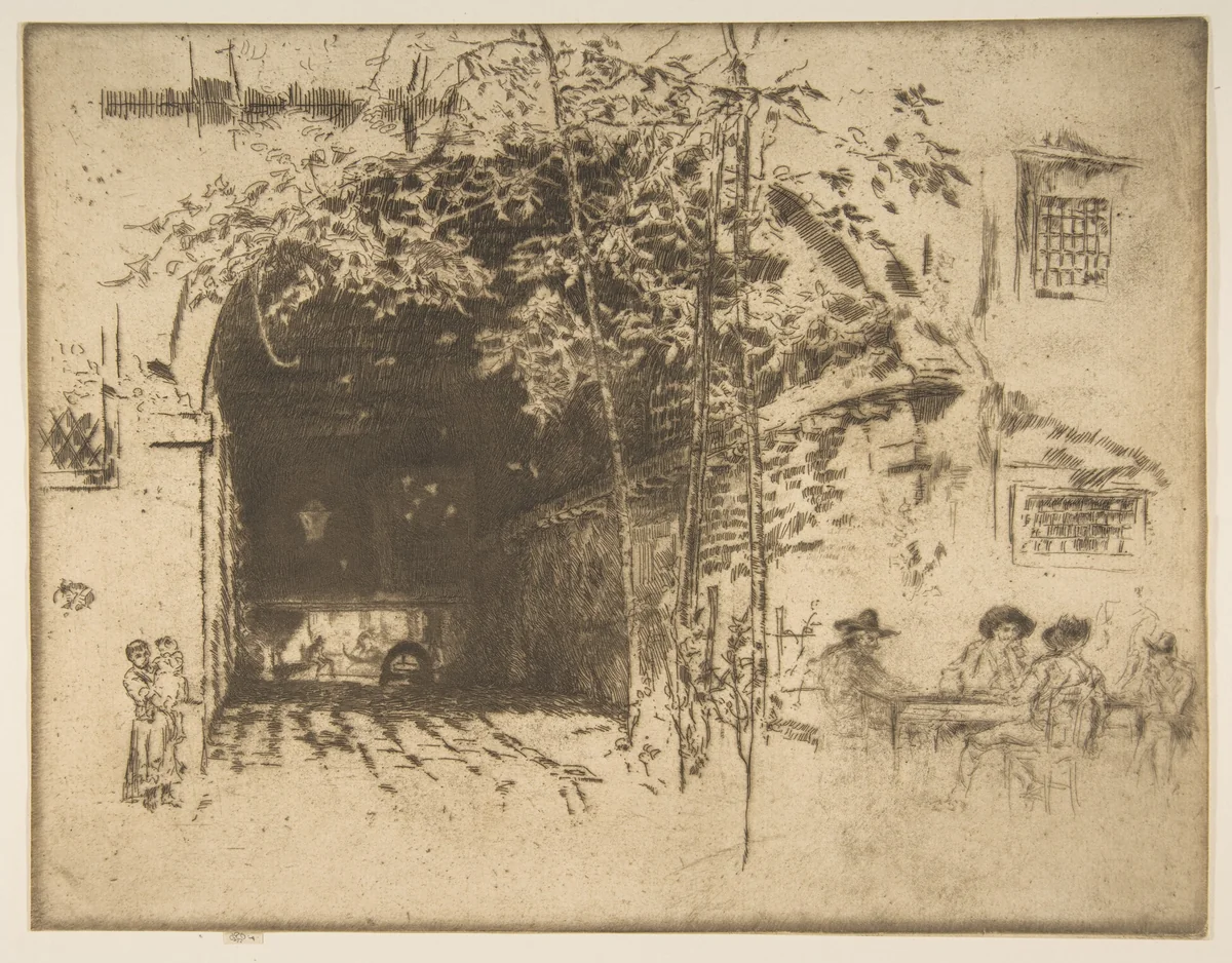 The Traghetto, No. 2 by James McNeill Whistler, print, 1879-1880