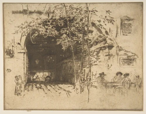 The Traghetto, No. 2 by James McNeill Whistler, print, 1879-1880