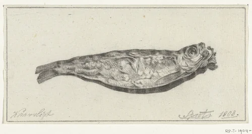 Sprot bij kaarslicht by Jean Bernard, drawing, 1803