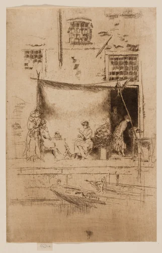 Fruit Stall by James McNeill Whistler, print, 1879-1880