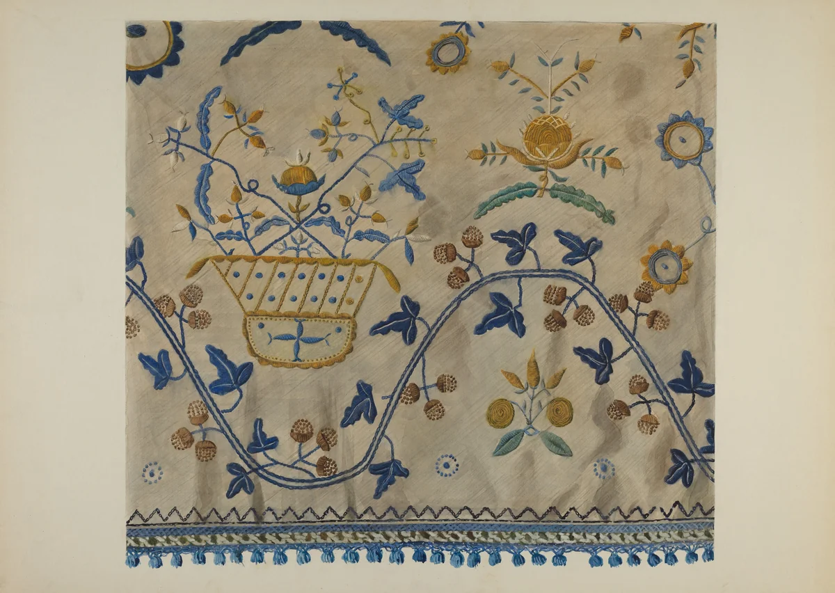 Embroidery by Herman Stroh, index of american design, 1941