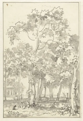 Ontwerp voor behangselschildering by Jurriaan Andriessen, drawing, 1752-1819