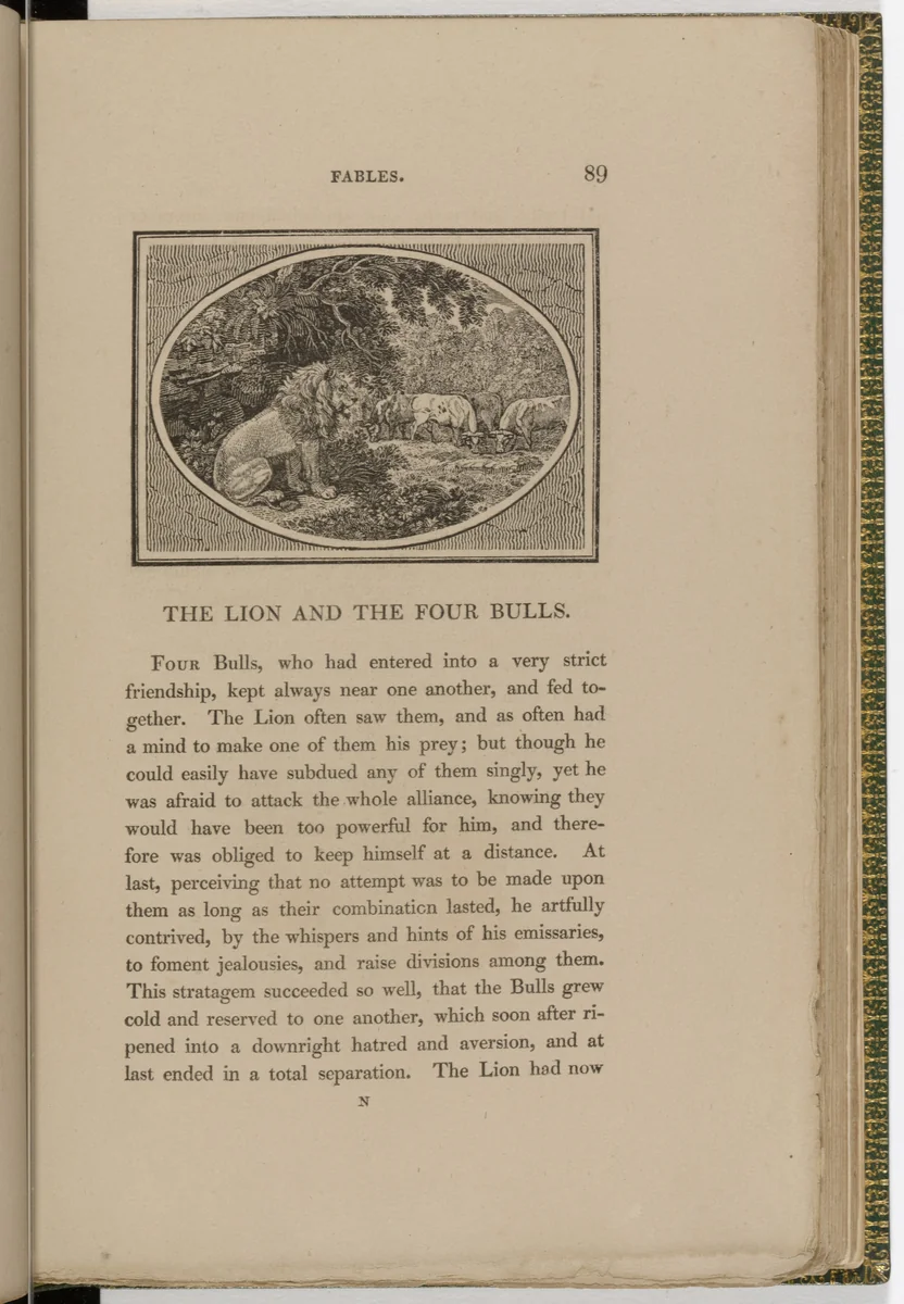 Headpiece (page 89) from The Fables of Aesop by Thomas Bewick, illustrated book, 1818