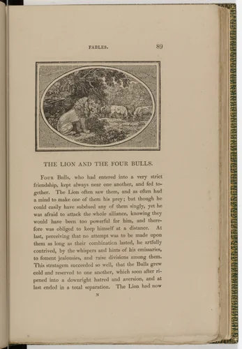 Headpiece (page 89) from The Fables of Aesop by Thomas Bewick, illustrated book, 1818