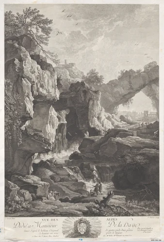 View of the Alpes by Joseph Vernet, print, 1760