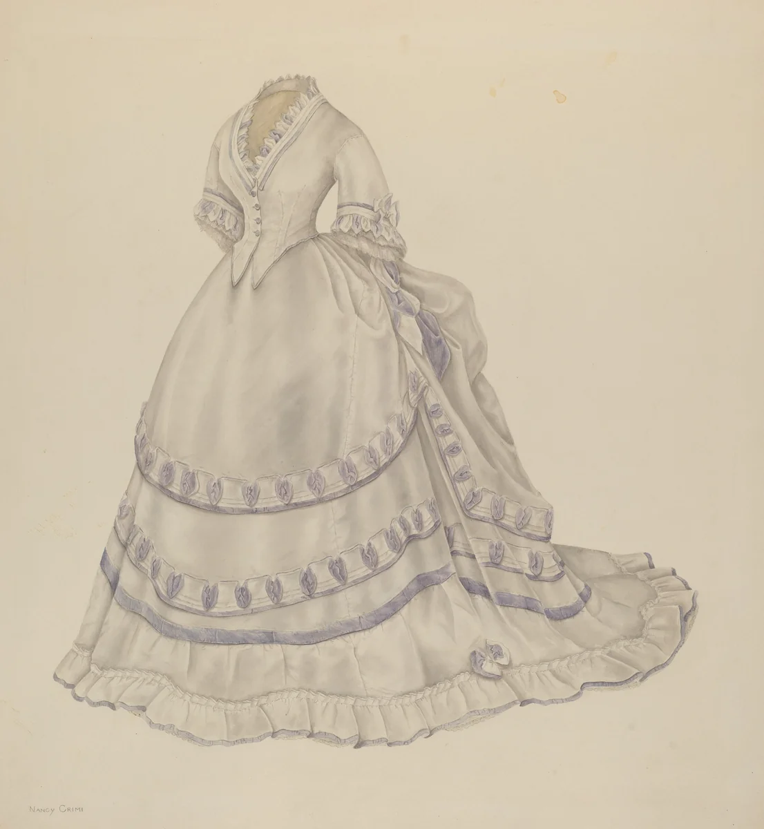 Dress by Nancy Crimi, index of american design, 1940