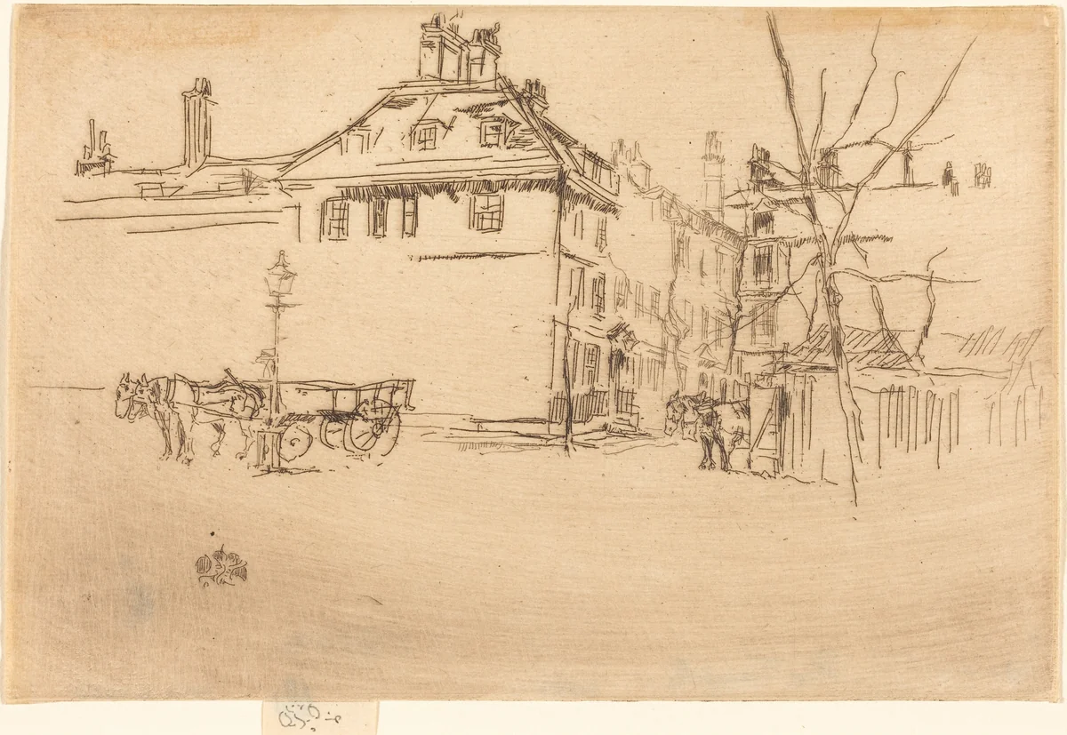 Temple by James McNeill Whistler, print, 1880-1881