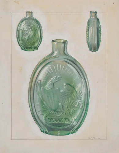 Flask by Charles Caseau, index of american design, 1936