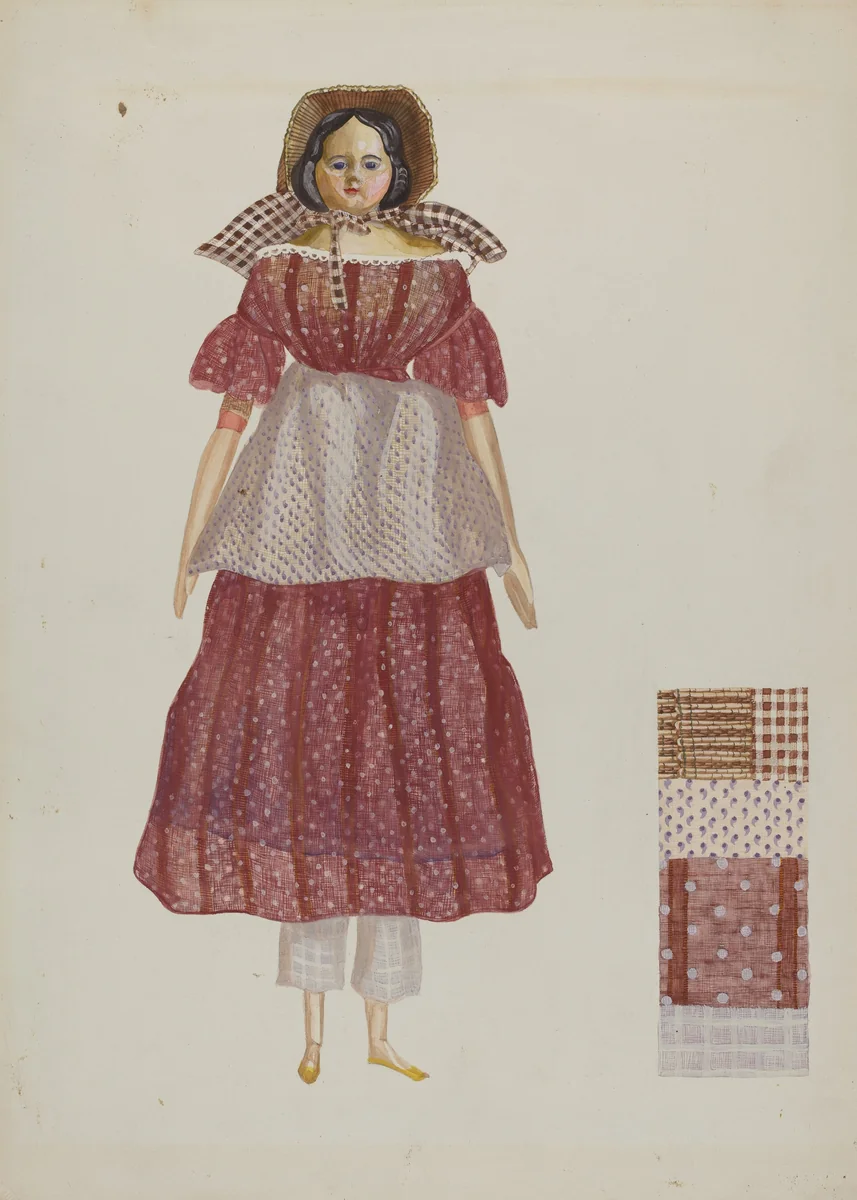 Pioneer Doll by Verna Tallman, index of american design, 1937