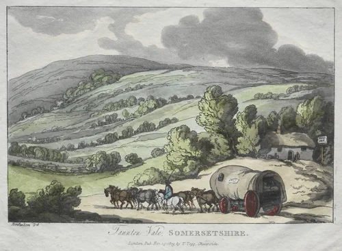 Rowlandson's Sketches from Nature: Taunton Vale, Somersetshire by Thomas Rowlandson, print, 1809