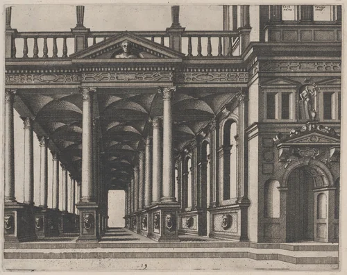Open Hall Supported by Corinthian Columns by Lucas van Doetechum
Johannes van Doetechum the Elder
Hans Vredeman de Vries
Hieronymus Cock, portfolio, 1560