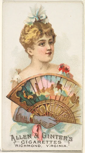 Plate 30, from the Fans of the Period series (N7) for Allen & Ginter Cigarettes Brands by Allen & Ginter, print, 1889