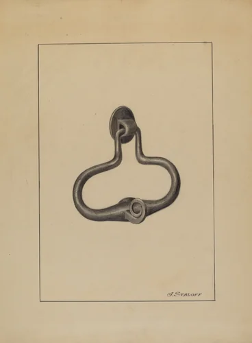 Door Pull and Knocker by Jack Staloff, index of american design, 1936
